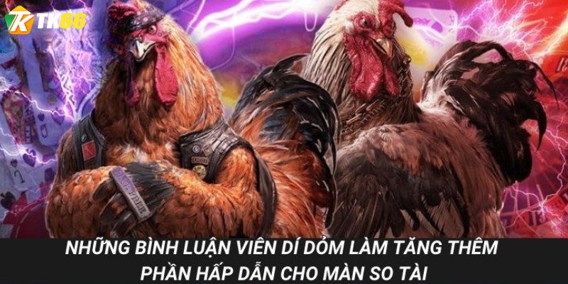 Những bình luận viên dí dỏm làm tăng thêm phần hấp dẫn cho màn so tì