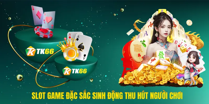 Slot game đặc sắc sinh động thu hút người chơi tại TK66